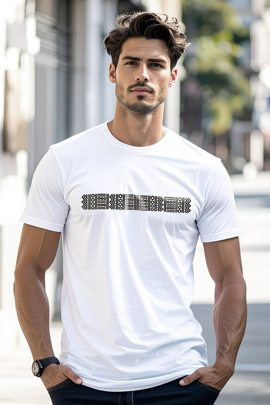 The Outline Code - Men’s Supima T-Shirt White