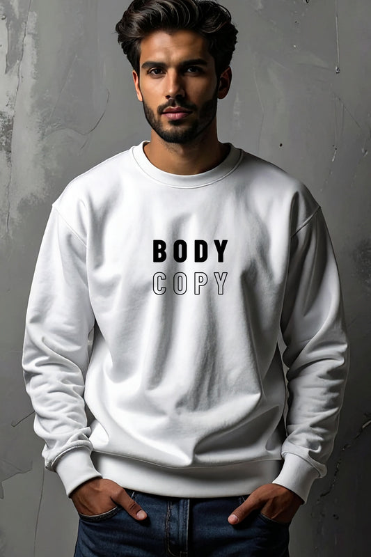 Men's Oversized Sweatshirt White