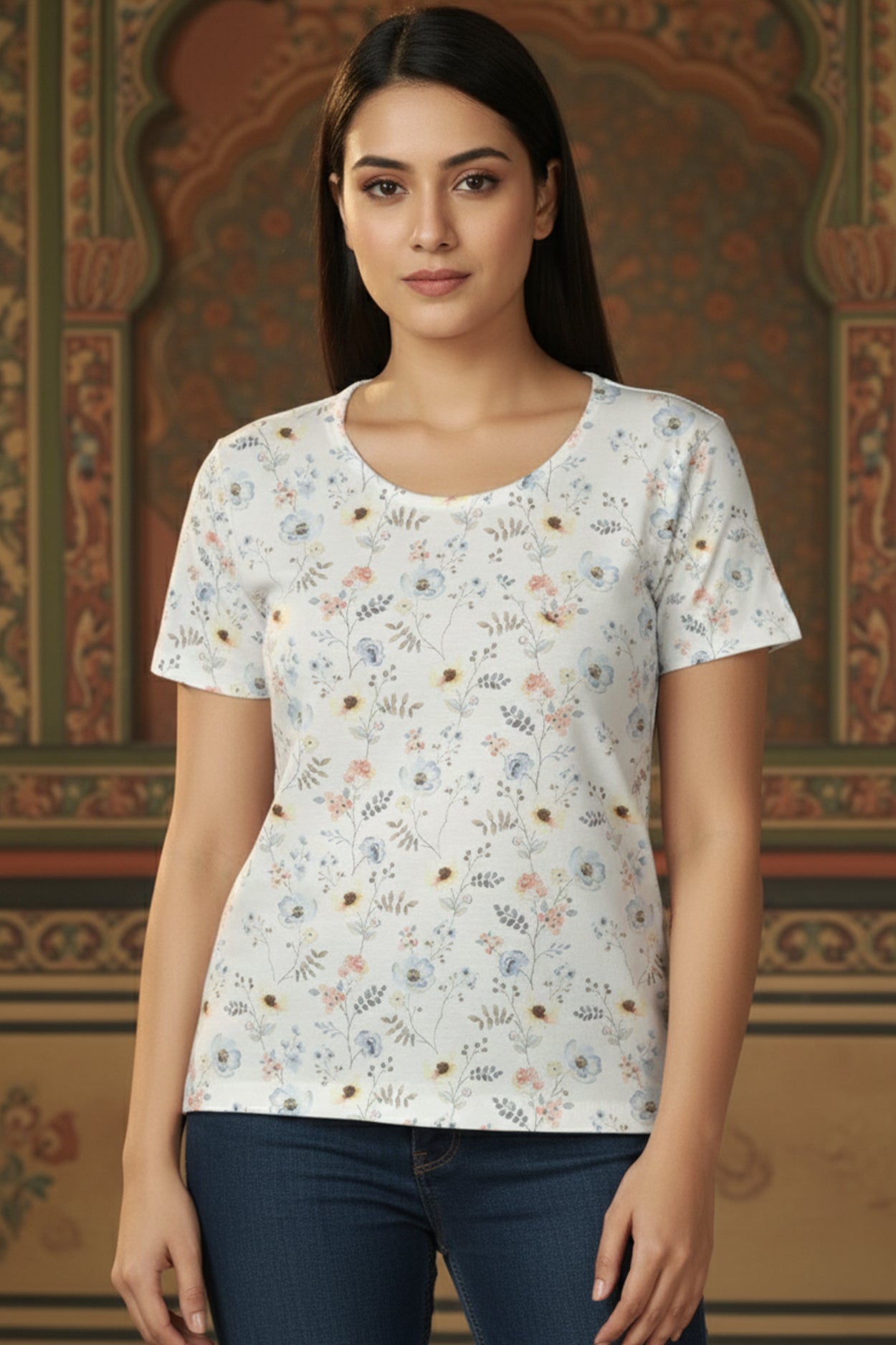 Women’s Floral Print T-Shirt