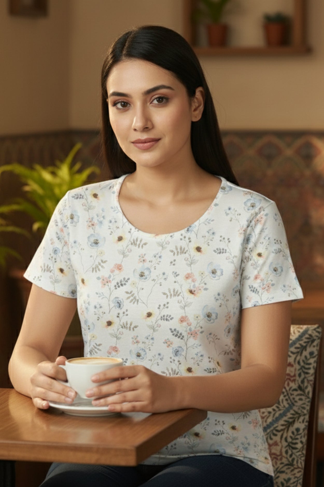 Women’s Floral Print T-Shirt