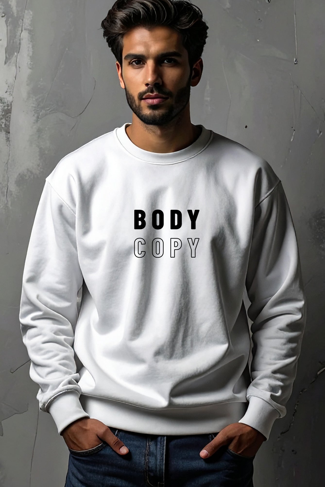 Men's Oversized Sweatshirt White