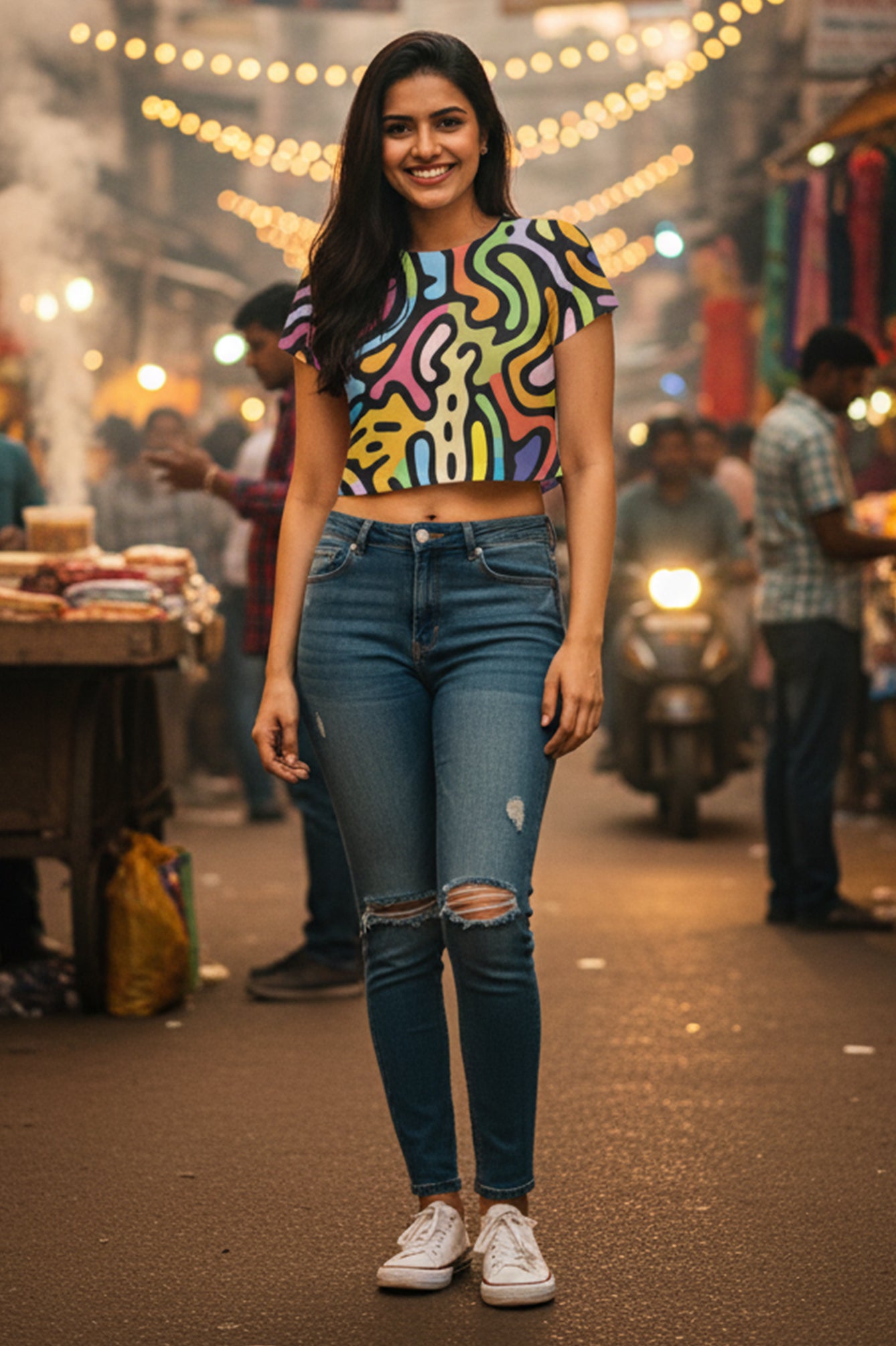 Women’s Printed Crop Top