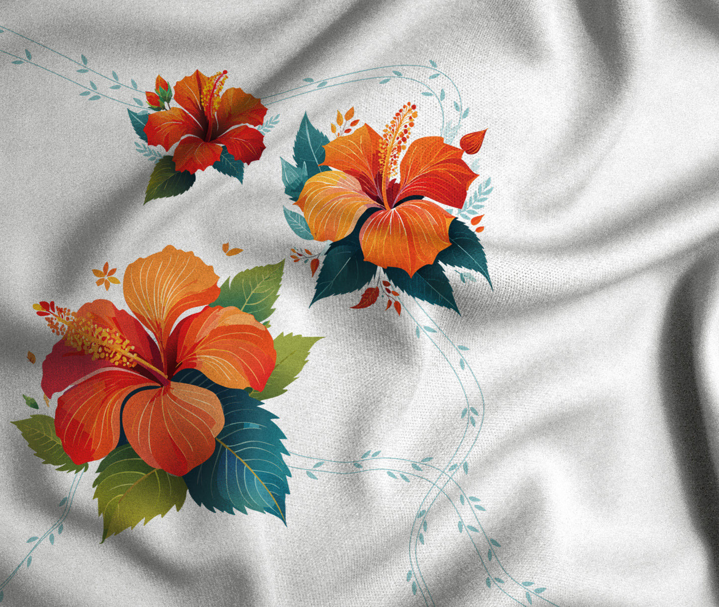 Women’s Floral Hibiscus A-Line Dress